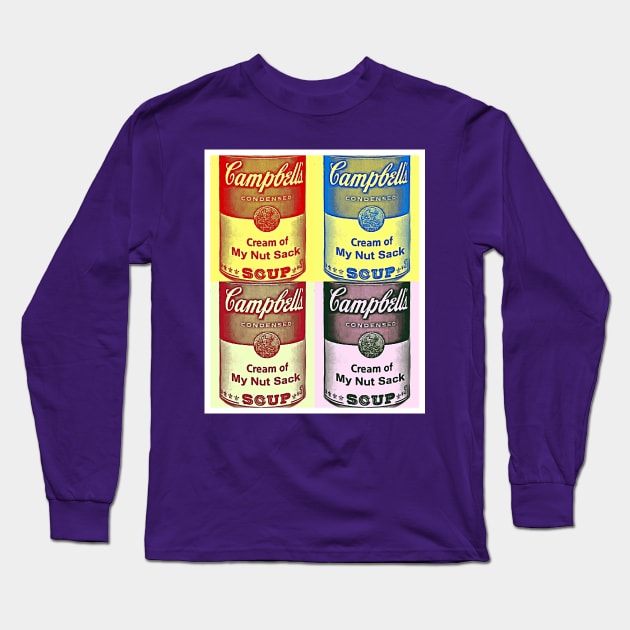 Cream of Nut (Pop Art) Long Sleeve T-Shirt by JasonLloyd